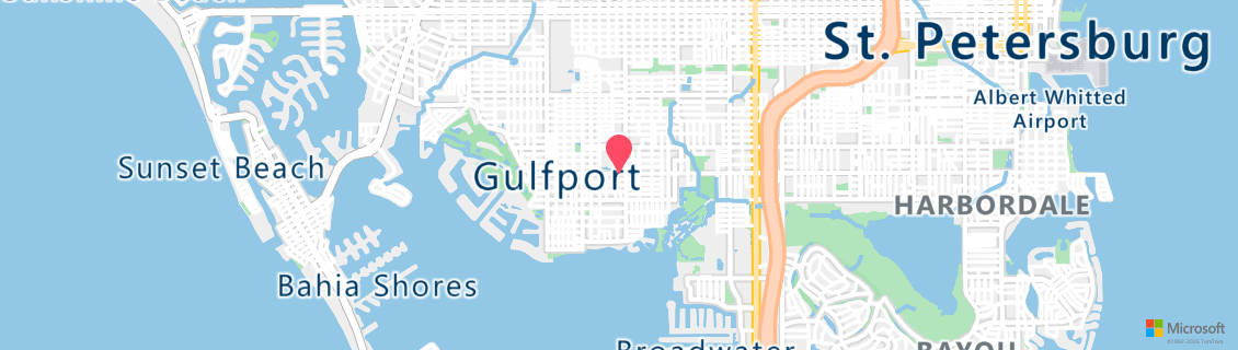 Map of the dive shop Gulfport Dive Center