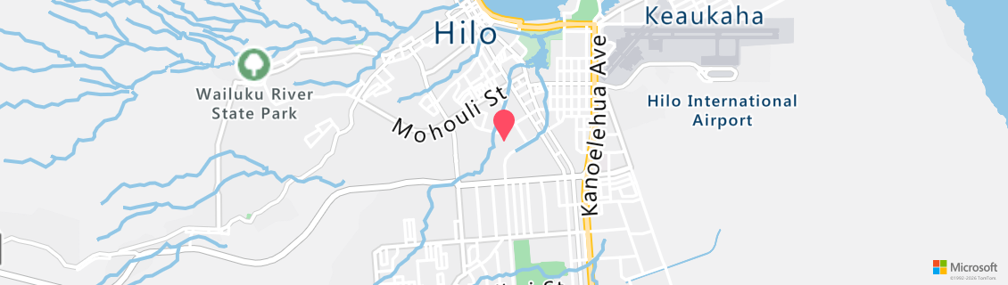 Map of the dive shop University of Hawaii at Hilo