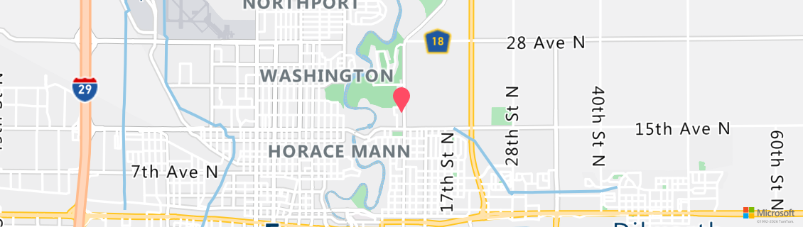 Map of the dive shop Northwest Divers Inc