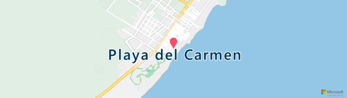 Map of the dive shop Yucatek Divers