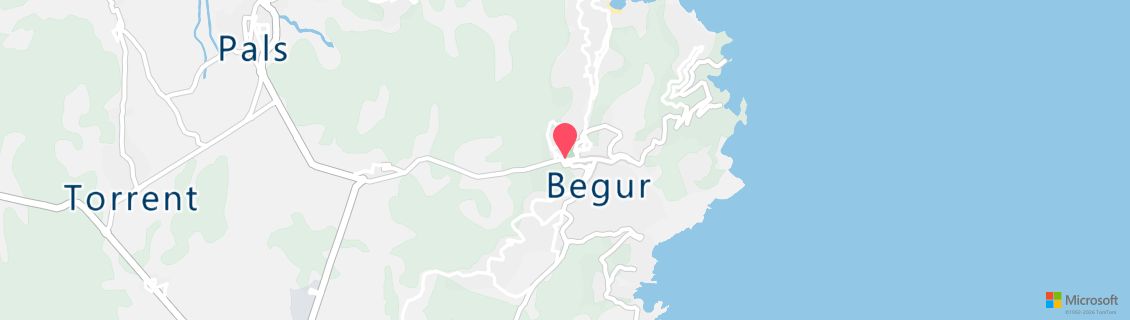 Map of the dive shop BEGUR DIVE