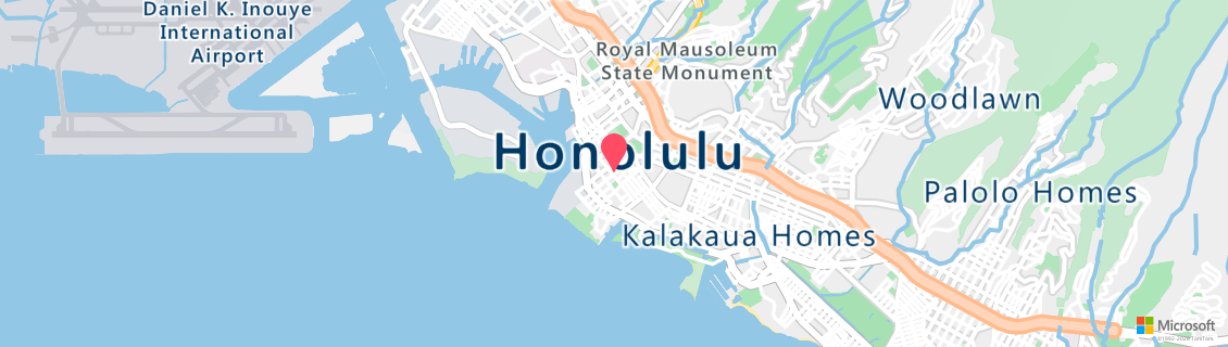 Map of the dive shop Dive Oahu - Navy Exchange