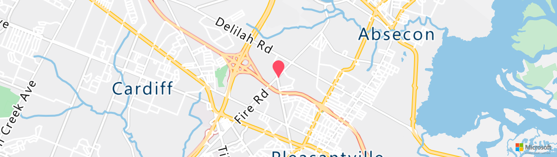 Map of the dive shop American Diving Supply