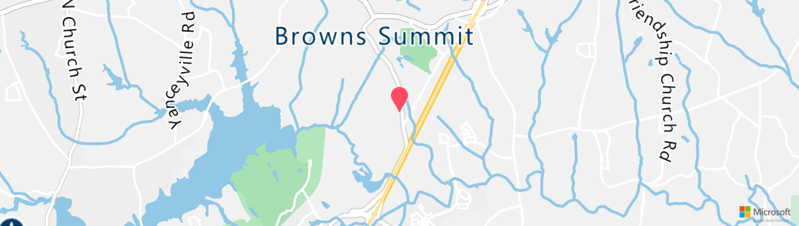 Map of the dive shop Greensboro Scuba School LLC