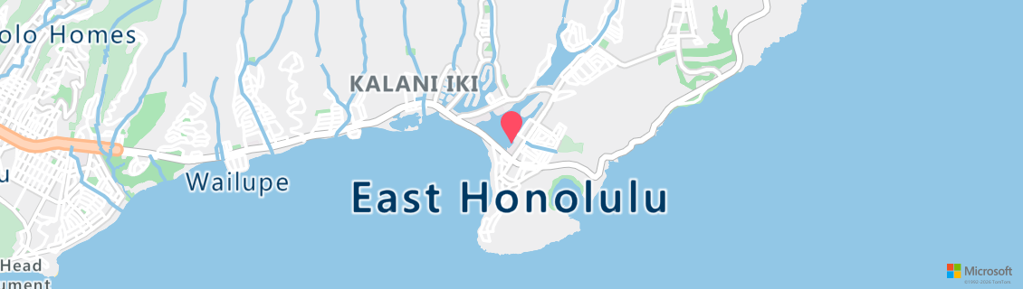 Map of the dive shop Reef Pirates Hawaii