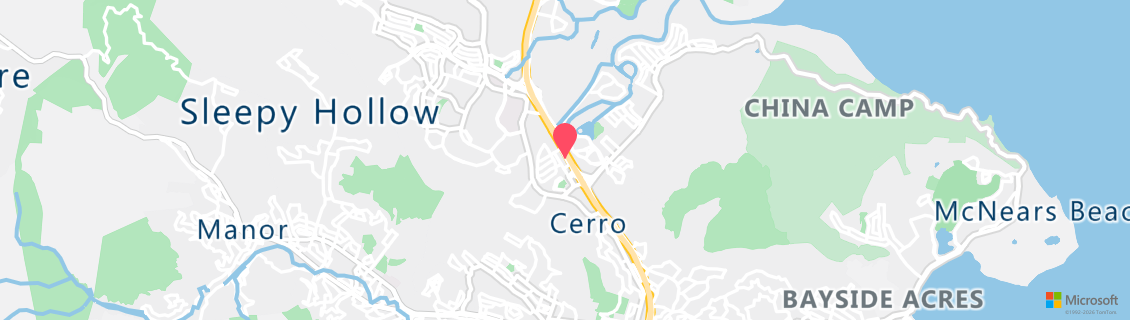 Map of the dive shop Marin Diving Center