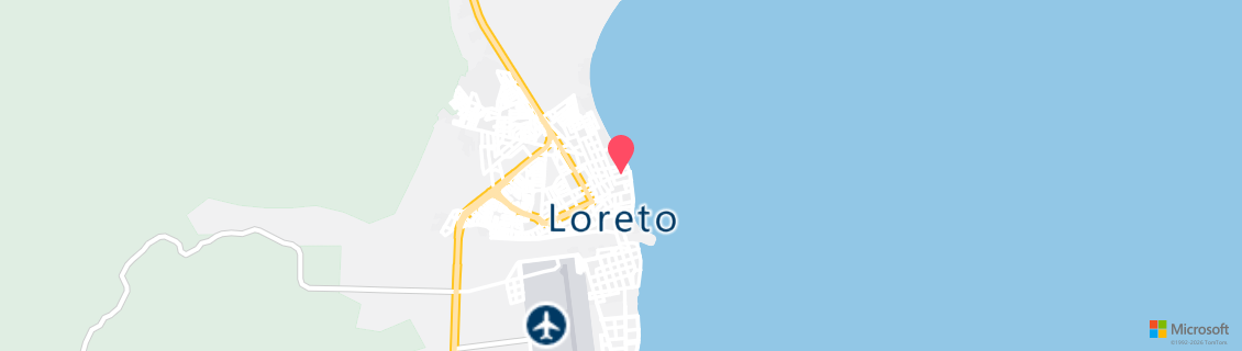 Map of the dive shop Dolphin Dive Center Loreto