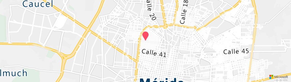 Map of the dive shop Yucatan Dive Center