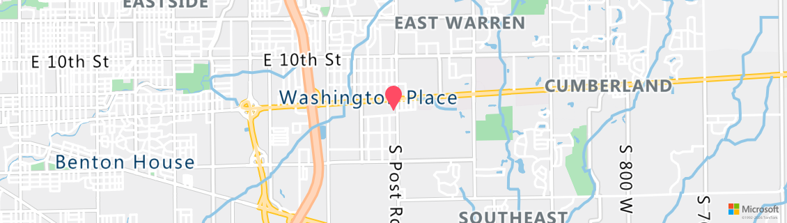 Map of the dive shop Divers Supply Indy