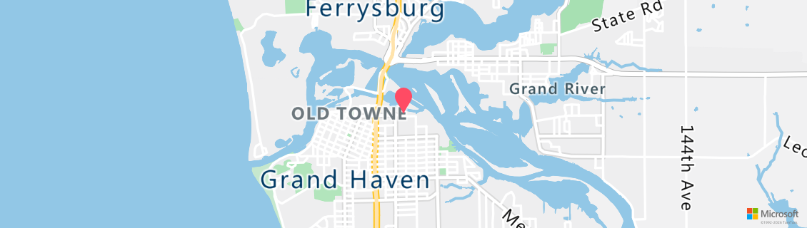 Map of the dive shop Lakeshore Scuba