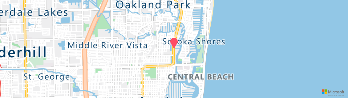 Map of the dive shop Underseas Sports